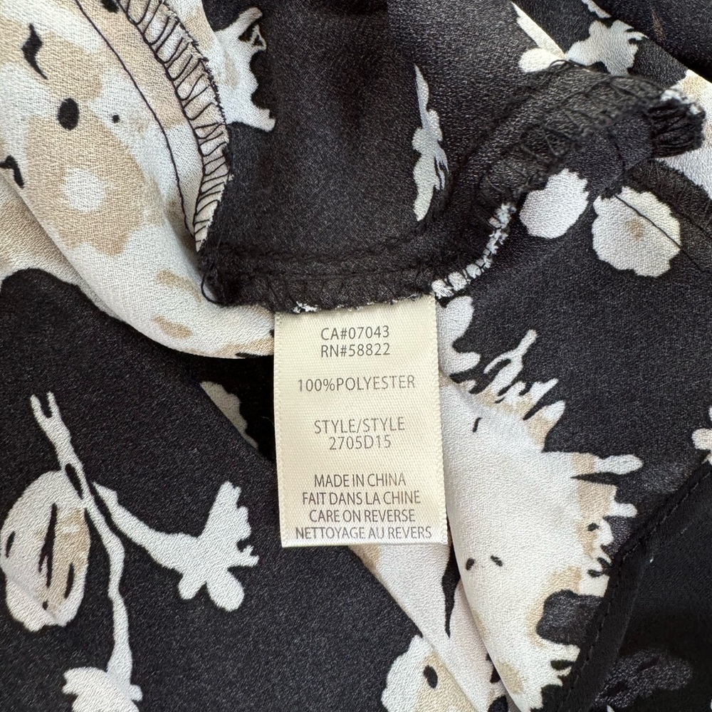 Max Studio Black and White Tiered Midi Skirt - Picture 3 of 3